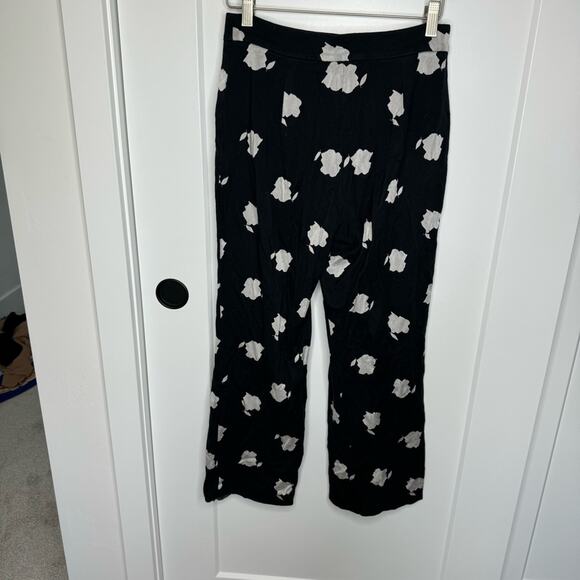 MaxMara Ultramarine Floral High Rise Striaght Leg Crop Pants Size Small - Picture 5 of 5